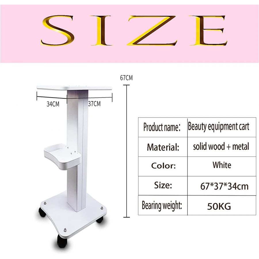 Pedestal Rolling Trolley for Salon